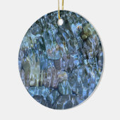 Rippelwater, brook, stoom, Stenen onder water Keramisch Ornament (Links)