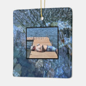 Rippelwater, brook, stoom, Stenen onder water Keramisch Ornament (Links)