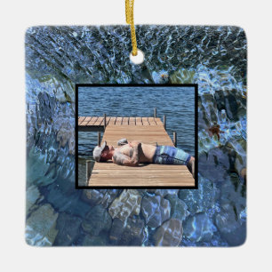 Rippelwater, brook, stoom, Stenen onder water Keramisch Ornament