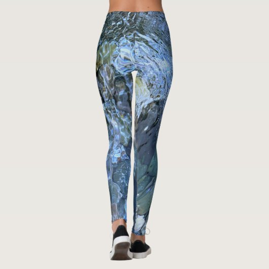 Rippelwater, brook, stoom, Stenen onder water Leggings (Achterkant)