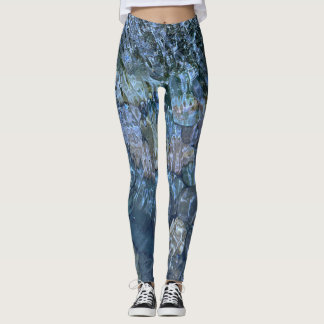 Rippelwater, brook, stoom, Stenen onder water Leggings