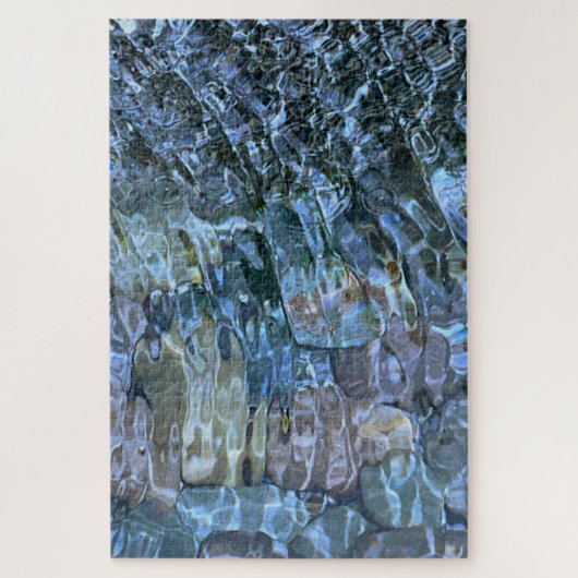 Rippelwater, brook, stoom, Stenen onder water Legpuzzel (Verticaal)