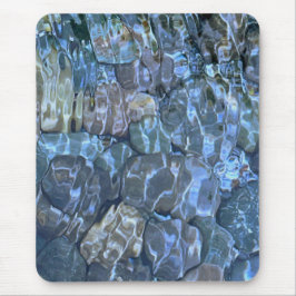 Rippelwater, brook, stoom, Stenen onder water Muismat