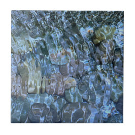 Rippelwater, brook, stoom, Stenen onder water Tegeltje