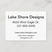 Rippelwater, brook, stoom, Stenen onder water Visitekaartje (Achterkant)