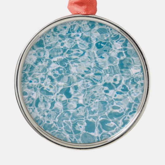 Rippelwater (kalm Zee) (tropisch strand) Metalen Ornament (Voorkant)