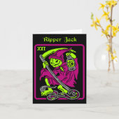 Ripper Jack Tarot Kaart Halloween Occult Decor Man (Gele Bloem)