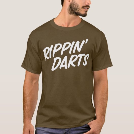 Rippin Darts Funny Smoking Cigaretten Vaping T-shirt (Voorkant)