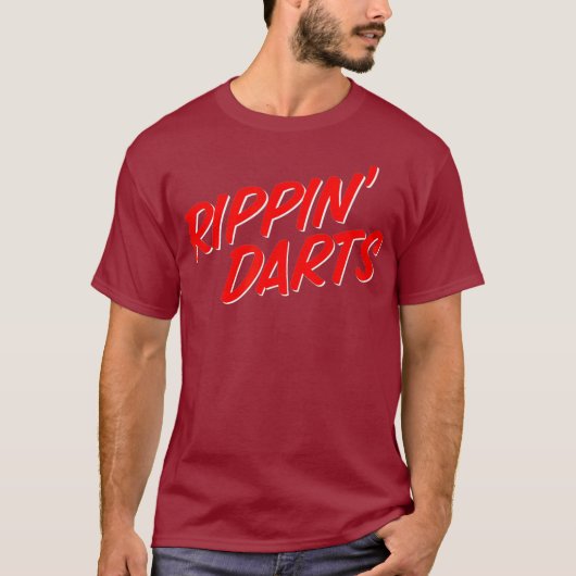 Rippin Darts Funny Smoking Cigaretten Vaping T-shirt (Voorkant)