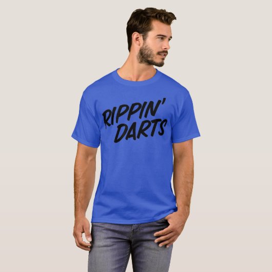 Rippin Darts Funny Smoking Cigaretten Vaping T-shirt (Voorkant volledig)