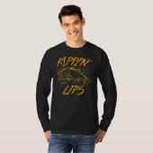 Rippin Lips Fish Illustratie met Hook T-shirt (Voorkant volledig)