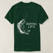 Rippin Lips humoristische visserij T-shirt (Design voorkant)