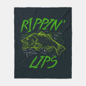 Rippin Lips Viste papa Fleece Deken (Voorkant)