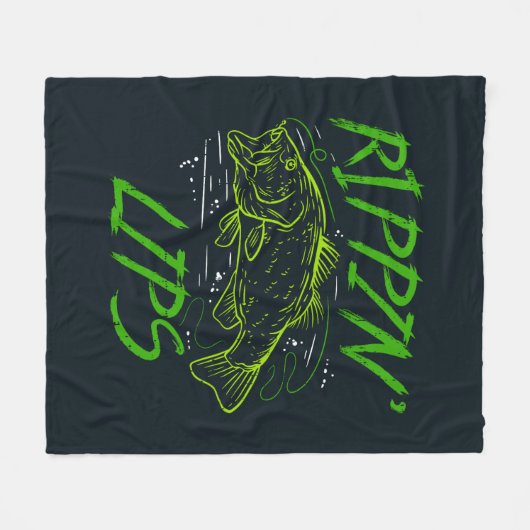 Rippin Lips Viste papa Fleece Deken (Voorkant (Horizontaal))