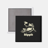 Rippit Frog Stoner Wiet Roker Grappig Magneet (Voorkant / Achterkant)