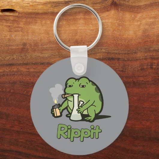 Rippit Funny Frog Stoner Gift, Stoner Girls Frog  Sleutelhanger (Voorkant)