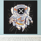 Ripple Astronaut - XRP Crypto Canvas Afdruk (Insitu (Houten vloer))