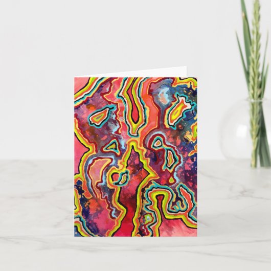 Ripple Blank Notecard Kaart (Voorkant)