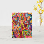 Ripple Blank Notecard Kaart (Gele Bloem)