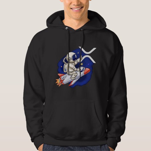 Ripple cryptocurrency - XRP Astronaut Hoodie (Voorkant)