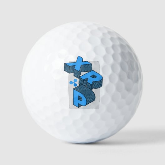 Ripple cryptocurrency-XRP Golfballen (Voorkant)