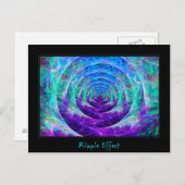 Ripple-effect Briefkaart (Voorkant / Achterkant)