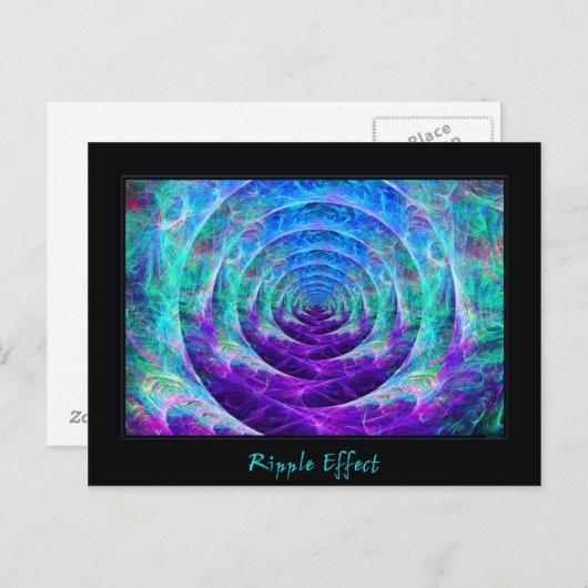 Ripple-effect Briefkaart (Voorkant / Achterkant)