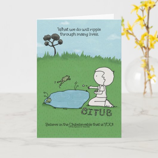 Ripple-effect Kaart (Gele Bloem)