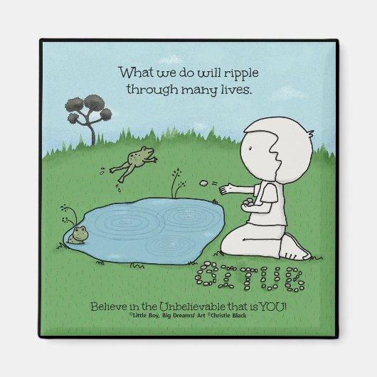 Ripple-effect Magneet (Voorkant)