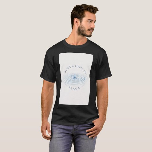 Ripple Effect of Peace T-shirt (Voorkant volledig)