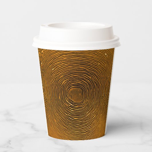 Ripple Effect Paper Cup – Kalm in elke slok Papieren Bekers (Achterkant)