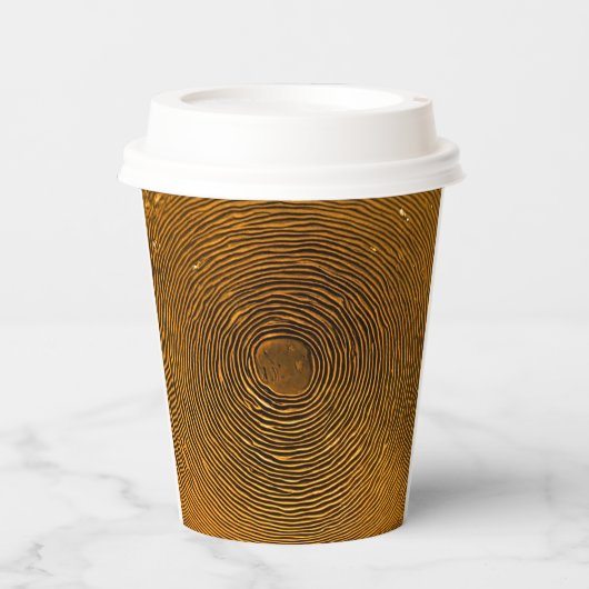 Ripple Effect Paper Cup – Kalm in elke slok Papieren Bekers (Voorkant)