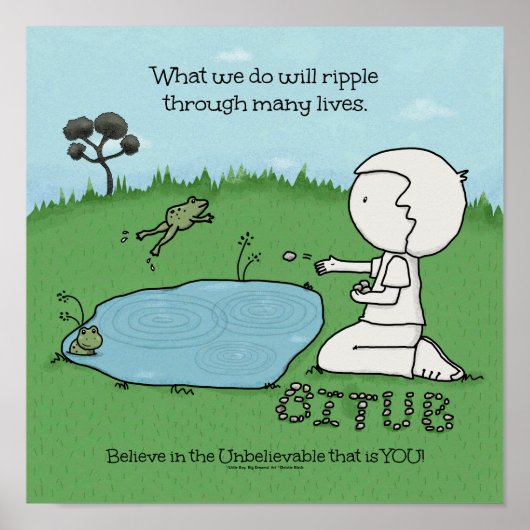 Ripple-effect Poster (Voorkant)