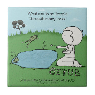 Ripple-effect Tegeltje