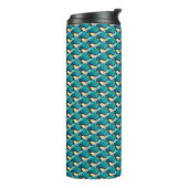 Ripple Grid Abstract Geometrisch Patroon 1302 Thermosbeker (Gedraaid links)