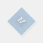 Ripple Herringbone in Leiste Gepersonaliseerd Servet (Hoek)