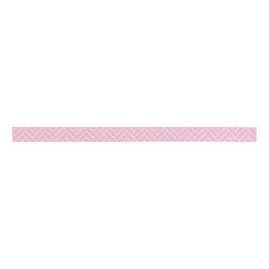 Ripple Herringbone in Pink Grosgrain Lint (Voorkant)