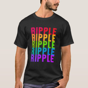 Ripple Kleurrijke XRP Cryptocurrency Valuta Blok T-shirt