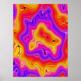 Ripple Topografie Poster