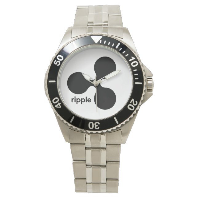 Ripple Watch chroom Horloge (Voorkant)