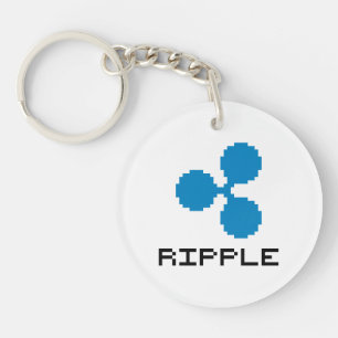 Ripple XRP 8-Bit Logo Sleutelhanger
