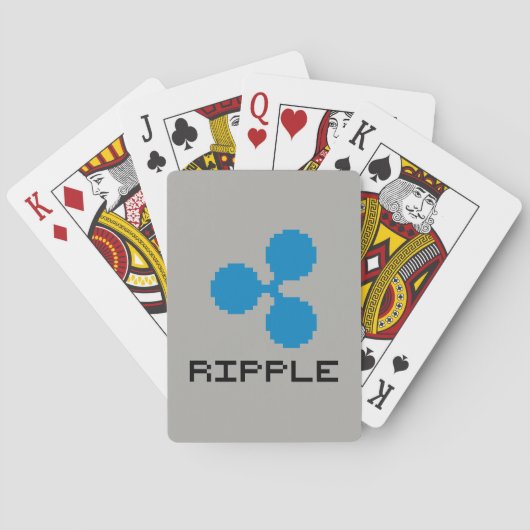 Ripple XRP 8-Bit Logo | Speelkaarten (Achterkant)