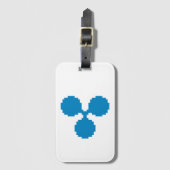 Ripple XRP 8-bits Logo | Bagagelabel (Voorkant (verticaal))