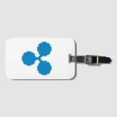Ripple XRP 8-bits Logo | Bagagelabel (Voorkant (horizontaal))