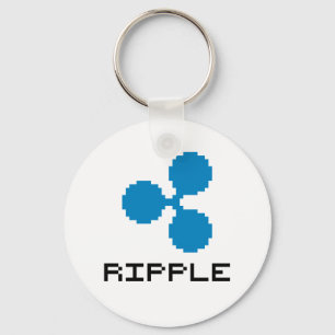 Ripple XRP 8-bits Logo   Basis-Sleutelhanger Sleutelhanger
