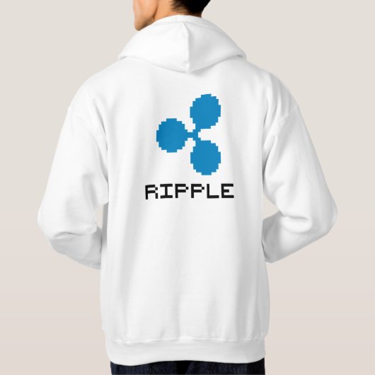 Ripple XRP 8-bits Logo | Hoodie (Achterkant)