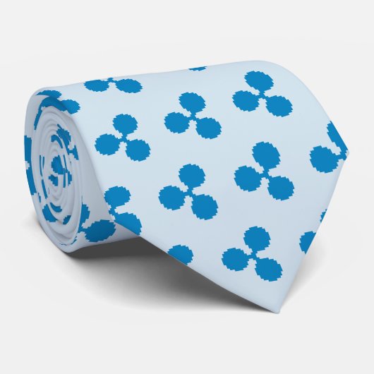Ripple XRP 8-bits Logo | Necktie Stropdas (Opgerold)