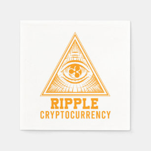Ripple XRP All Seing Eye Crypto Illuminati Gift Servet