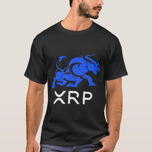 Ripple XRP BULLRUN naar de MAAN Cryptocurrency Mar T-shirt (Voorkant)