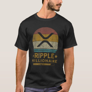Ripple XRP Coin Funny Ripple Millionaire  T-shirt